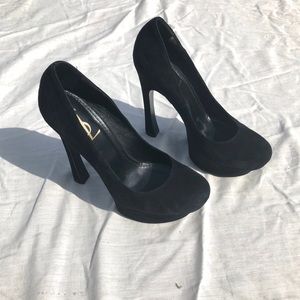Saint Laurent Palais Pump - Black Suede